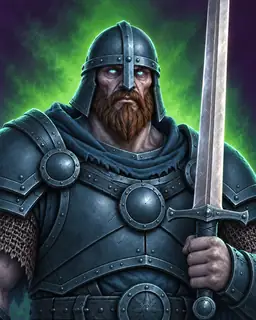 Painted portrait of Barrow Guard