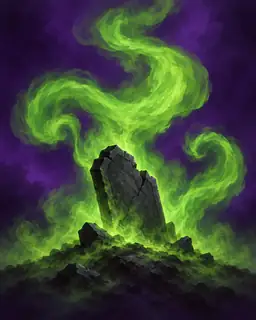 Painted portrait of Grave Mist