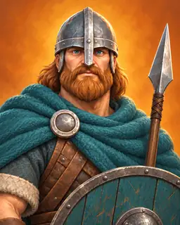 Painted portrait of Shieldguard