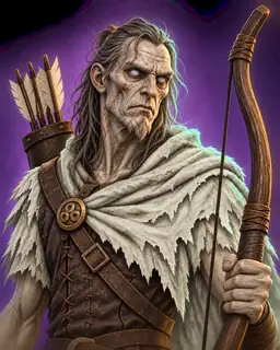 Painted portrait of Draugr Archer