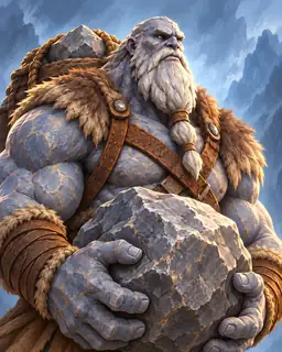 Painted portrait of Stone Hurler