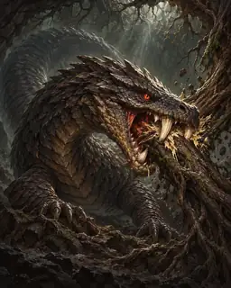 Painted portrait of Nidhogg