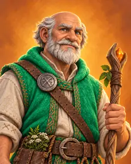 Painted portrait of Rune Tender