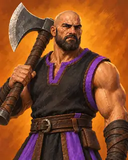 Painted portrait of Runebreaker