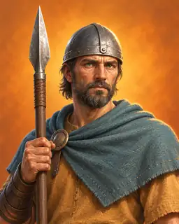 Painted portrait of Spearband