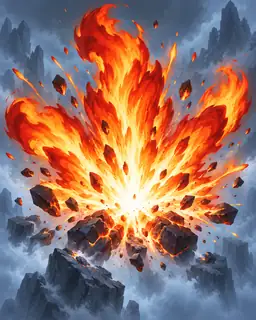 Painted portrait of Surtr's Flame