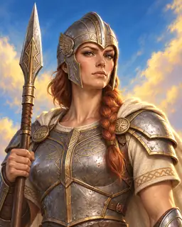 Painted portrait of Valkyrie